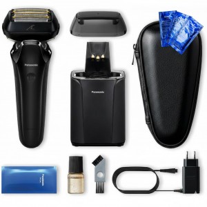 Электробритва Panasonic ES-LS9A-K820-AOS4 в комплекте с дополнительным моющим средством для электробритв WES4L03-803
